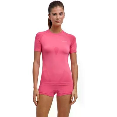 FALKE Damen Warm Round Neck Funktionsshirt Kurzarmshirt Funktionswäsche FALKE Damen Warm Round Neck Funktionsshirt Kurzarmshirt Funktionswäsche