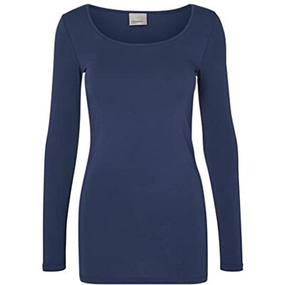 VERO MODA Damen Vmmaxi My Ls Soft Long U-Neck Ga Noos Langarmshirt VERO MODA Damen Vmmaxi My Ls Soft Long U-Neck Ga Noos Langarmshirt
