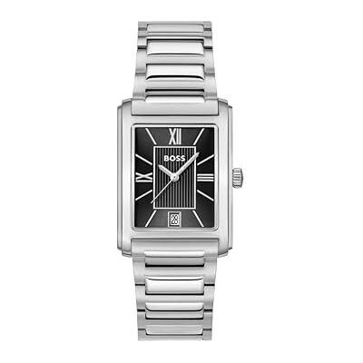 Boss Uhr mit DREI-Zeiger-Quarzwerk für Herren Kollektion Principle Dress mit Silbernes Edelstahlarmband 1514297 Boss Uhr mit DREI-Zeiger-Quarzwerk für Herren Kollektion Principle Dress mit Silbernes Edelstahlarmband 1514297