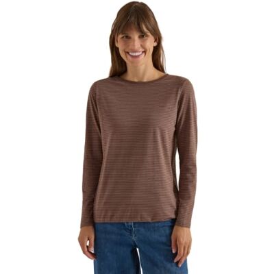 Cecil Damen Langarm Shirt mit Boat Neck und Streifen Cecil Damen Langarm Shirt mit Boat Neck und Streifen