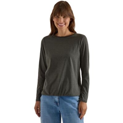 Cecil Damen Langarm Shirt mit Boat Neck und Streifen Cecil Damen Langarm Shirt mit Boat Neck und Streifen