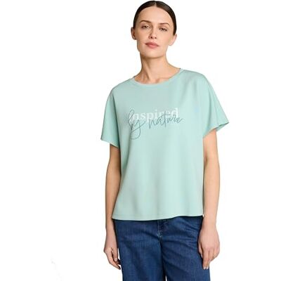 TOM TAILOR Damen T-Shirt mit Scuba-Stoff TOM TAILOR Damen T-Shirt mit Scuba-Stoff