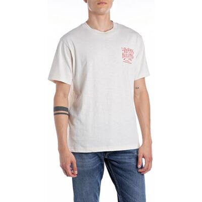Replay Herren T-Shirt Kurzarm mit Rücken-Print Replay Herren T-Shirt Kurzarm mit Rücken-Print