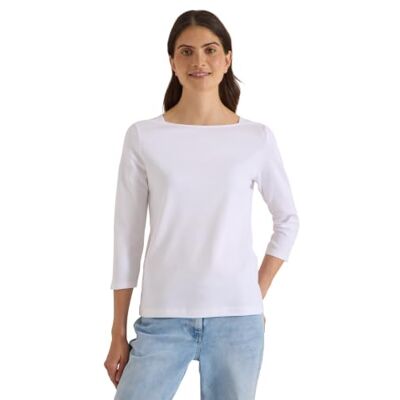 Cecil Damen Basic Shirt mit U-Boot-Ausschnitt Cecil Damen Basic Shirt mit U-Boot-Ausschnitt