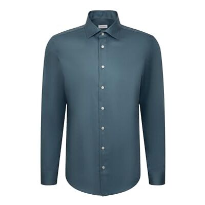 Seidensticker Herren Business-Hemd Regular Fit Bügelfrei Kent Kragen Langarm 100% Baumwolle Seidensticker Herren Business-Hemd Regular Fit Bügelfrei Kent Kragen Langarm 100% Baumwolle