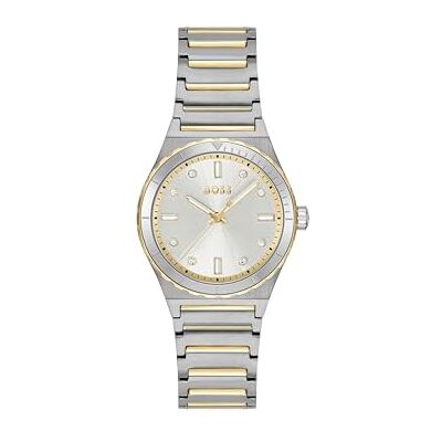 Boss Uhr mit DREI-Zeiger-Quarzwerk für Damen Kollektion Candor Ladies Sport mit Edelstahlarmband – Erhältlich in Silber, Gold oder Bicolor Boss Uhr mit DREI-Zeiger-Quarzwerk für Damen Kollektion Candor Ladies Sport mit Edelstahlarmband – Erhältlich in Silber, Gold oder Bicolor