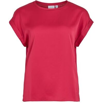 Vila Female Oberteil mit kurzen Ärmeln VIELLETTE Short Sleeved Top Vila Female Oberteil mit kurzen Ärmeln VIELLETTE Short Sleeved Top