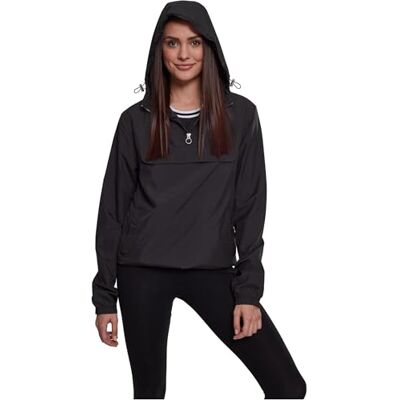 Urban Classics Damen Ladies Basic Pull Over Jacket Urban Classics Damen Ladies Basic Pull Over Jacket