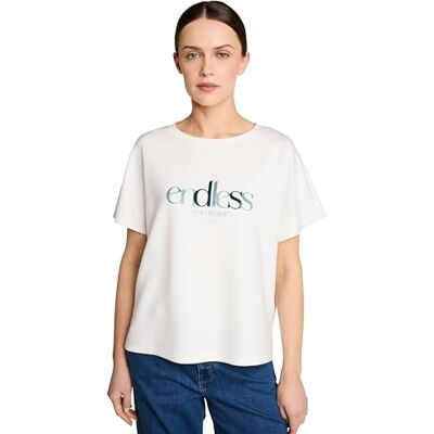 TOM TAILOR Damen T-Shirt mit Scuba-Stoff TOM TAILOR Damen T-Shirt mit Scuba-Stoff