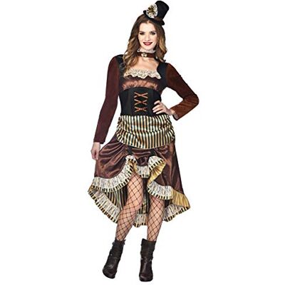 amscan (PKT) (9910963) Adult Ladies Noble Steampunk Woman Costume (UK 14-16) amscan (PKT) (9910963) Adult Ladies Noble Steampunk Woman Costume (UK 14-16)