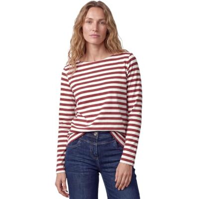 Cecil Damen 3232332 Langarm Shirt mit Boat Neck und Streifen (1er Pack) Cecil Damen 3232332 Langarm Shirt mit Boat Neck und Streifen (1er Pack)