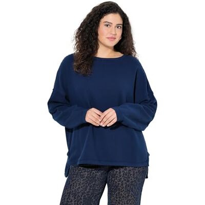 Ulla Popken Damen Sweatshirt mit Offenen Kanten Sweatshirts (1er Pack) Ulla Popken Damen Sweatshirt mit Offenen Kanten Sweatshirts (1er Pack)