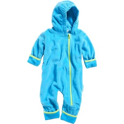 Playshoes Baby Fleece-Overall, atmungsaktiver Unisex-Jumpsuit für Jungen und Mädchen mit langem Reißverschluss und Kapuze, farbig abgesetzt Playshoes Baby Fleece-Overall, atmungsaktiver Unisex-Jumpsuit für Jungen und Mädchen mit langem Reißverschluss und Kapuze, farbig abgesetzt