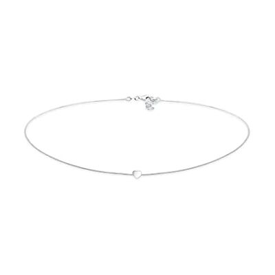 Elli Halskette Damen Choker Herz Anhänger Filigran 925 Sterling Silber Elli Halskette Damen Choker Herz Anhänger Filigran 925 Sterling Silber