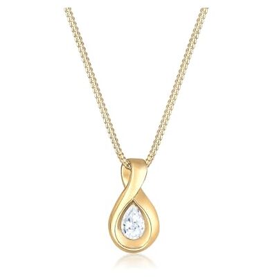 Elli Premium Halskette Damen Infinity mit Zirkonia Steinen Unendlichkeit in 585 Gelbgold Elli Premium Halskette Damen Infinity mit Zirkonia Steinen Unendlichkeit in 585 Gelbgold