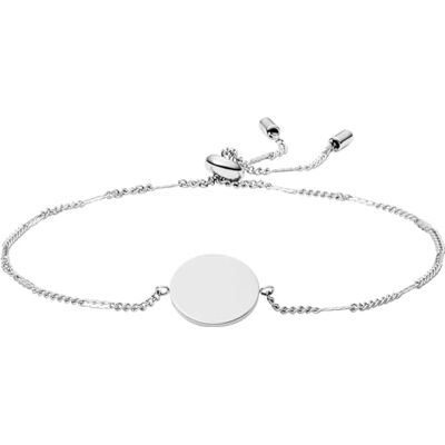 Fossil Armband Für Frauen Klassiker, 216mm Silber Edelstahlarmband, JF03168040 Fossil Armband Für Frauen Klassiker, 216mm Silber Edelstahlarmband, JF03168040