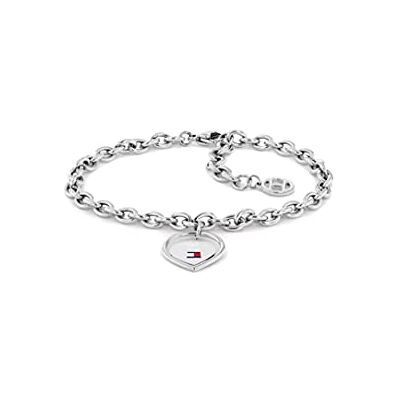 Tommy Hilfiger Jewelry Armband für Damen aus Edelstahl mit einem Herzförmigen Anhänger 2780553 Tommy Hilfiger Jewelry Armband für Damen aus Edelstahl mit einem Herzförmigen Anhänger 2780553