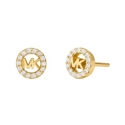 Michael Kors – Premium Kors MK goldfarbene Logo-Ohrstecker aus Sterlingsilber für Damen, MKC1727CZ710 Michael Kors – Premium Kors MK goldfarbene Logo-Ohrstecker aus Sterlingsilber für Damen, MKC1727CZ710