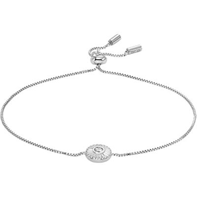 Fossil Armband Für Frauen Sterling Silber, Länge: 216mm, Breite: 8.7mm Silber Sterling Silber Armband, JFS00616040 Fossil Armband Für Frauen Sterling Silber, Länge: 216mm, Breite: 8.7mm Silber Sterling Silber Armband, JFS00616040