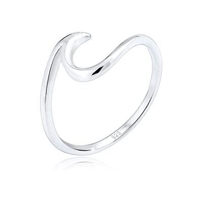 Elli Damenring Wellenring aus 925 Sterling Silber maritimer Stil Elli Damenring Wellenring aus 925 Sterling Silber maritimer Stil