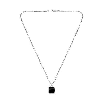 Boss Jewelry Halskette mit Anhänger für Herren Kollektion ODELL in Edelstahl Mit Schwarzem Onyx 1580648 Boss Jewelry Halskette mit Anhänger für Herren Kollektion ODELL in Edelstahl Mit Schwarzem Onyx 1580648