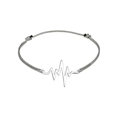 Elli Armband Damen Herzschlag Textil Geo 925 Sterling Silber Elli Armband Damen Herzschlag Textil Geo 925 Sterling Silber