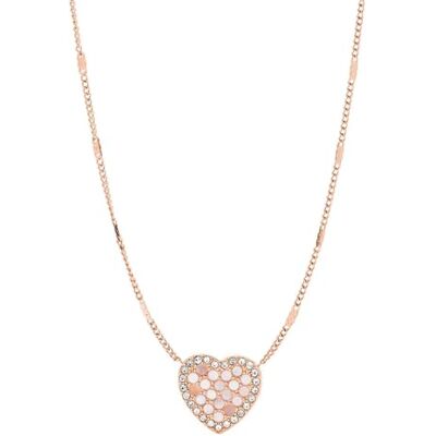 Fossil Damenkette Val Mosaic Heart Edelstahl roségoldfarben, JF03164791 Fossil Damenkette Val Mosaic Heart Edelstahl roségoldfarben, JF03164791