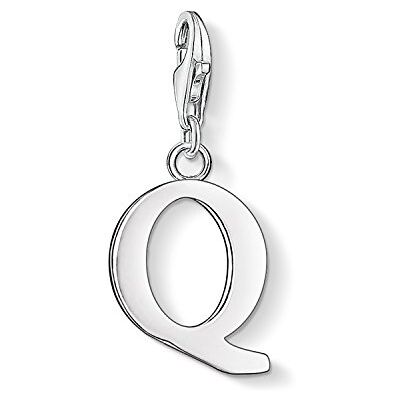 Thomas Sabo Damen Charm-Anhänger Buchstabe Q 925 Sterlingsilber 0191-001-12 Thomas Sabo Damen Charm-Anhänger Buchstabe Q 925 Sterlingsilber 0191-001-12