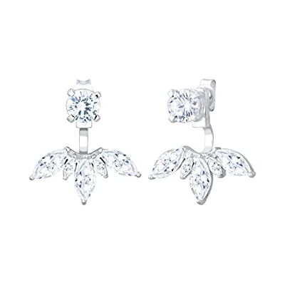 Elli Ohrringe Ear Jackets Floral mit Zirkonia Kristallen 925 Silber Elli Ohrringe Ear Jackets Floral mit Zirkonia Kristallen 925 Silber