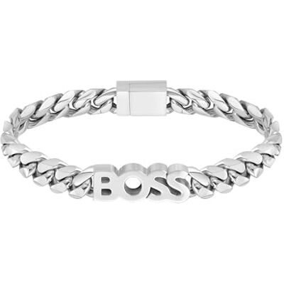 Boss Jewelry Gliederarmband für Herren Kollektion KASSY aus Edelstahl mit einem Charm 1580513M Boss Jewelry Gliederarmband für Herren Kollektion KASSY aus Edelstahl mit einem Charm 1580513M