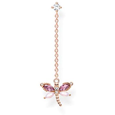 THOMAS SABO Einzel Ohrring Libelle mit Steine roségold 925 Sterlingsilber, 750 Roségold Vergoldung THOMAS SABO Einzel Ohrring Libelle mit Steine roségold 925 Sterlingsilber, 750 Roségold Vergoldung