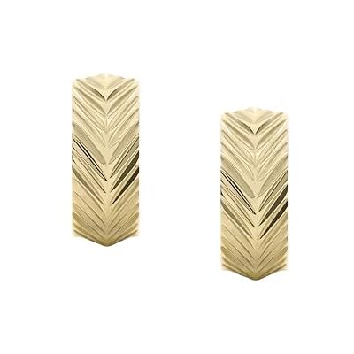 Fossil Damen Goldfarbener Edelstahl mit Ringverschluss Ohrringe Fossil Damen Goldfarbener Edelstahl mit Ringverschluss Ohrringe