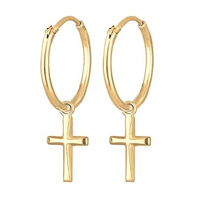 Elli Ohrringe Damen Creolen Hänger Kreuz Glaube Religion 925 Silber Elli Ohrringe Damen Creolen Hänger Kreuz Glaube Religion 925 Silber
