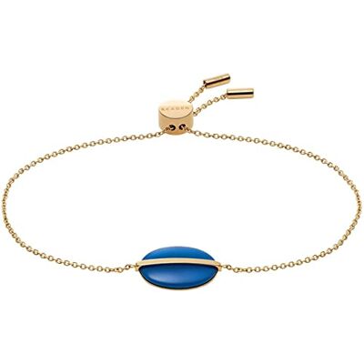 Skagen Armband Für Frauen Sea Glass, Länge: 216mm, Breite: 10.5mm Gold-Edelstahl-Armband, SKJ1576710 Skagen Armband Für Frauen Sea Glass, Länge: 216mm, Breite: 10.5mm Gold-Edelstahl-Armband, SKJ1576710