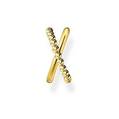 THOMAS SABO Einzel Ohrklemme Kugeln gekreuzt gold 750 Gelbgold Vergoldung, 925 Sterlingsilber THOMAS SABO Einzel Ohrklemme Kugeln gekreuzt gold 750 Gelbgold Vergoldung, 925 Sterlingsilber