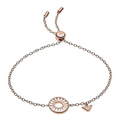 Giorgio Armani Armband Für Frauen, Innenlänge: 160mm + 20mm, Größe Runder Anhänger: 13X13X2mm Rose Gold Sterling Silber Armband, EG3458221 Giorgio Armani Armband Für Frauen, Innenlänge: 160mm + 20mm, Größe Runder Anhänger: 13X13X2mm Rose Gold Sterling Silber Armband, EG3458221