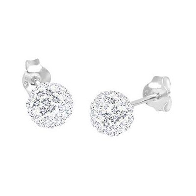Elli Ohrringe Damen Kugel Stecker mit Kristalle in 925 Sterling Silber Elli Ohrringe Damen Kugel Stecker mit Kristalle in 925 Sterling Silber