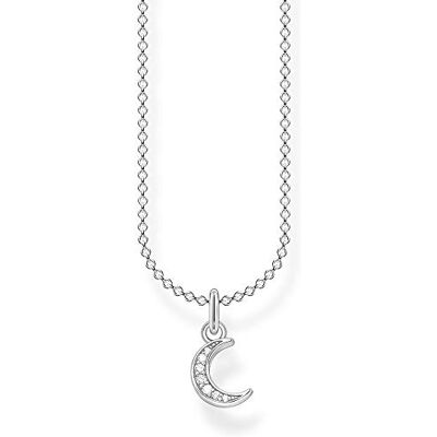 THOMAS SABO Kette Mond pavé silber 925 Sterlingsilber THOMAS SABO Kette Mond pavé silber 925 Sterlingsilber