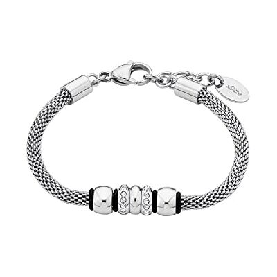s.Oliver Armband für Damen mit Kristallen von Swarovski, Edelstahl, Länge: 18-21 cm s.Oliver Armband für Damen mit Kristallen von Swarovski, Edelstahl, Länge: 18-21 cm