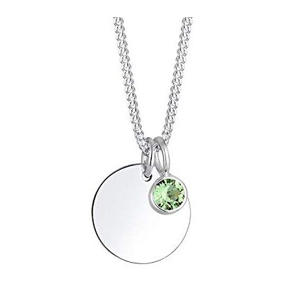 Elli Halskette Damen Geburtsstein August Kristalle 925 Sterling Silber Elli Halskette Damen Geburtsstein August Kristalle 925 Sterling Silber