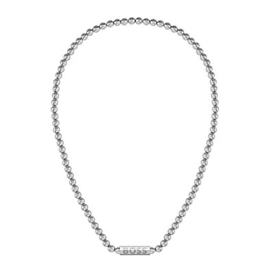 Boss Jewelry Halskette Mit Perlen für Herren Kollektion SPHERE aus Edelstahl 1580656 Boss Jewelry Halskette Mit Perlen für Herren Kollektion SPHERE aus Edelstahl 1580656