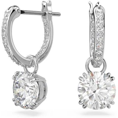 Swarovski Stilla Ohrhänger, Rhodinierte Ohrstecker mit Strahlenden Kristallen Swarovski Stilla Ohrhänger, Rhodinierte Ohrstecker mit Strahlenden Kristallen