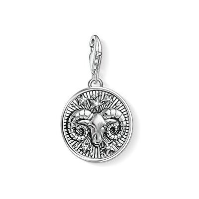 THOMAS SABO Charm-Anhänger Sternzeichen Widder 925er Sterlingsilber, Geschwärzt THOMAS SABO Charm-Anhänger Sternzeichen Widder 925er Sterlingsilber, Geschwärzt