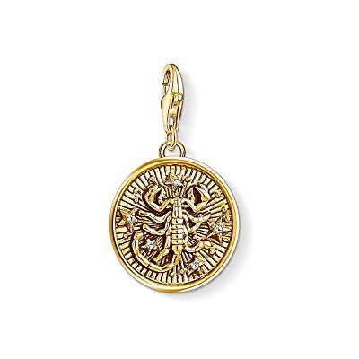 THOMAS SABO Charm-Anhänger Sternzeichen Skorpion 925er Sterlingsilber; 750er Gelbgold Vergoldung THOMAS SABO Charm-Anhänger Sternzeichen Skorpion 925er Sterlingsilber; 750er Gelbgold Vergoldung