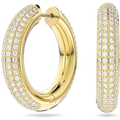 Swarovski Dextera Kreolen, Vergoldete Ohrringe mit Strahlenden Kristallen Swarovski Dextera Kreolen, Vergoldete Ohrringe mit Strahlenden Kristallen