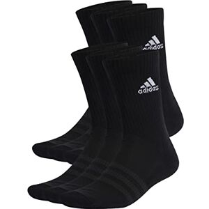 adidas Unisex Kinder Cushioned Sportswear Crew Socks 6 Pairs, Black/White, 3-4 Years adidas Unisex Kinder Cushioned Sportswear Crew Socks 6 Pairs, Black/White, 3-4 Years