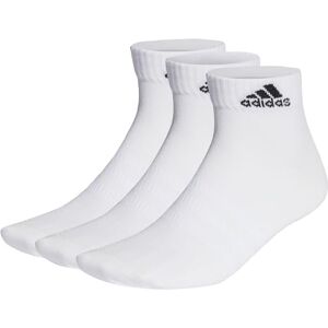 adidas Unisex Thin and Light Ankle Socks 3 Pairs, White / Black, 4.5-6 adidas Unisex Thin and Light Ankle Socks 3 Pairs, White / Black, 4.5-6