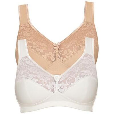 Susa BH Damen ohne Bügel Basic Damen-BHS mit genähten Cups & anatomisch geformtem Unterbrustband I Optimaler Halt Susa BH Damen ohne Bügel Basic Damen-BHS mit genähten Cups & anatomisch geformtem Unterbrustband I Optimaler Halt