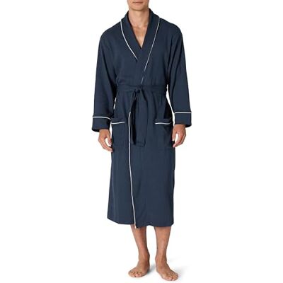 Amazon Essentials Tengerészkék Könnyű Vafelpiké Fürdőköpeny - Fürdőköpeny Amazon Essentials Tengerészkék Könnyű Vafelpiké Fürdőköpeny - Fürdőköpeny