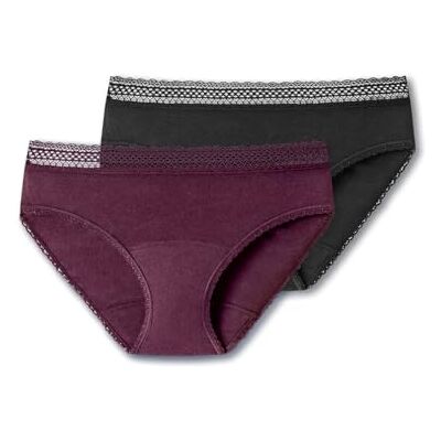 Schiesser Damen 2 Pack Periodenslip Secret Care Menstruationsunterwäsche Auslaufsicher Feuchtigkeitsabsorbierend Schiesser Damen 2 Pack Periodenslip Secret Care Menstruationsunterwäsche Auslaufsicher Feuchtigkeitsabsorbierend
